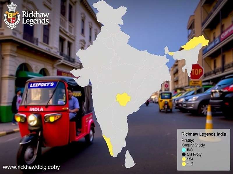 Rickshaw Legends India popularity map across Indian states